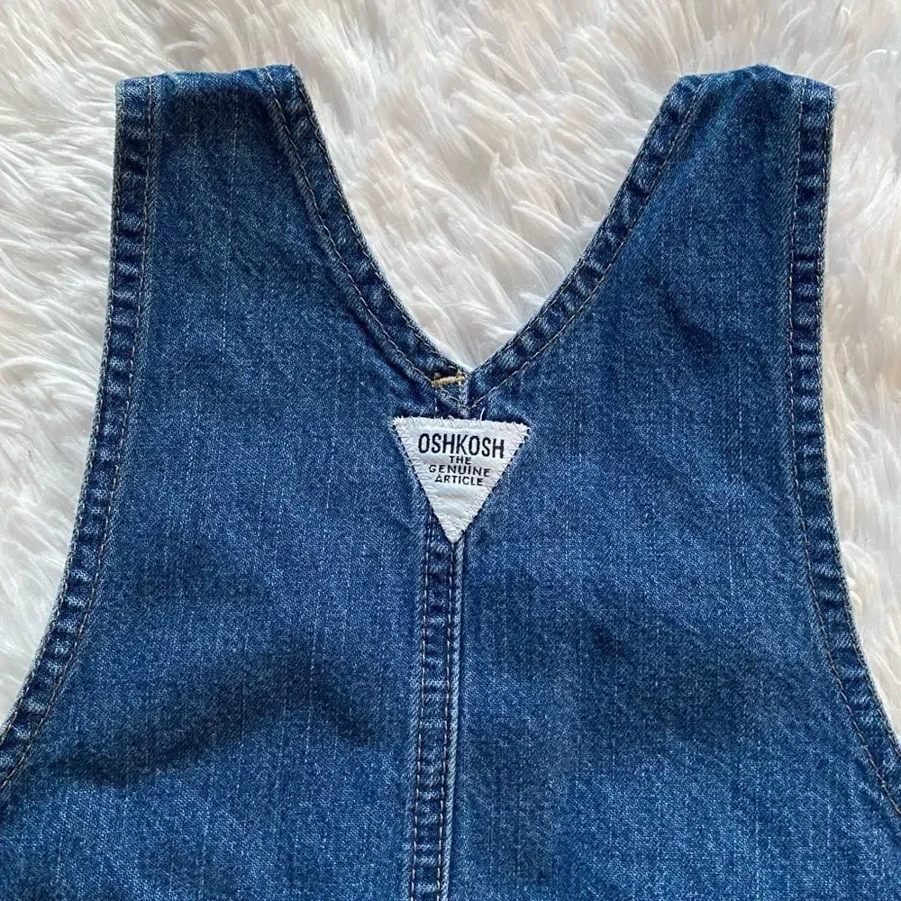 ‎Oshkosh Bib Overall Jean Dress Girls  Size 4